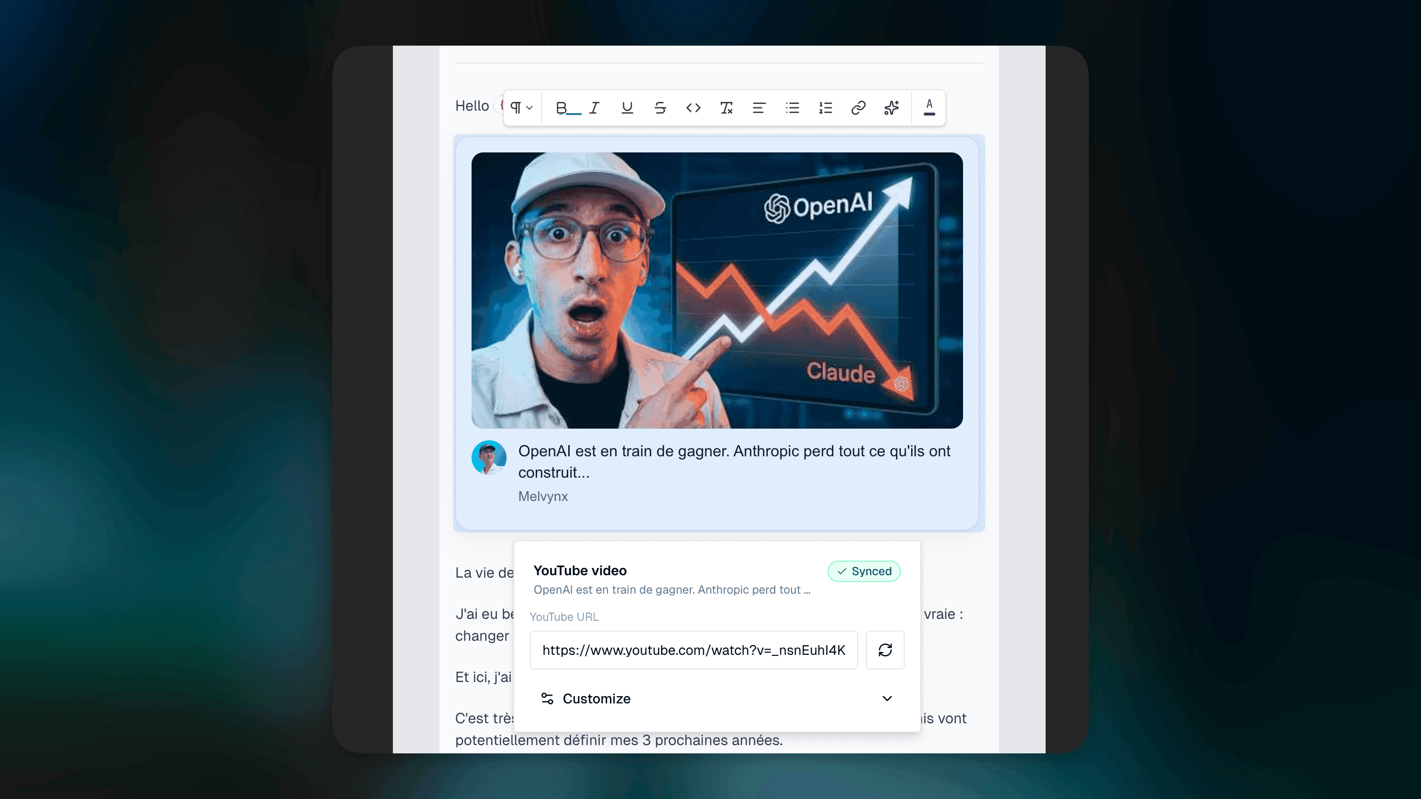 Embed Tweets and YouTube Videos in Your Emails
